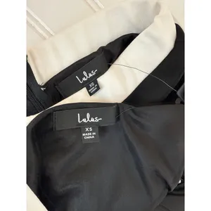 NWT Lulus Set for Perfection Black Color Block Two-Piece Jumpsuit Party Size XS thumbnail 6