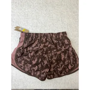 Nike Dri-FIT Women Running Short Mauve Brown Abstract Print FZ3482-208 Small NWT thumbnail 6