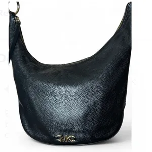 Michael Kors black Izzy Large Pebbled Leather Convertible Shoulder Bag Crossbody thumbnail 2