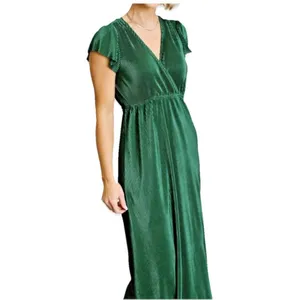 Baltic Born Athena Pleated Maxi Dress Forest Green Maxi Dress Large NWT wedding thumbnail 3