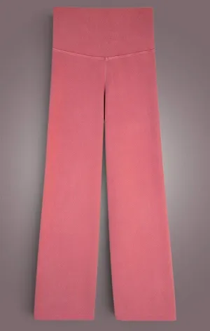 Pink Flare Leggings | High Waist | S thumbnail 1