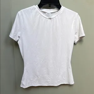White Fitted Crew Neck T thumbnail 1
