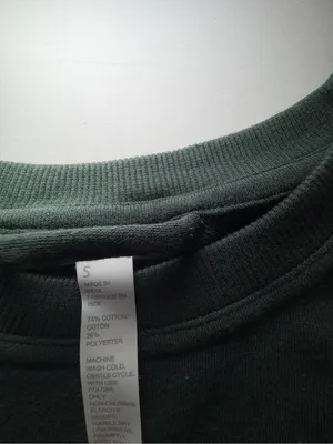 Zella Dark Green Boxy Cropped Scuba Crew Sweatshirt thumbnail 2