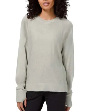Cashlu Knit Pullover Sweater Fern Green long sleeve cashmere blend 6 thumbnail 1