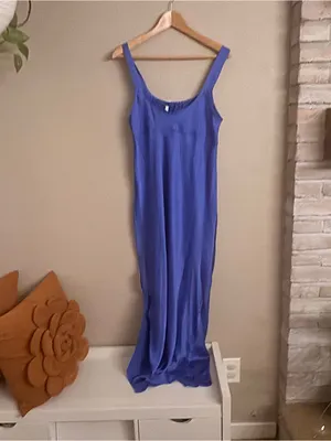 ASOS Royal‎ Blue Maxi Slip Dress thumbnail 3