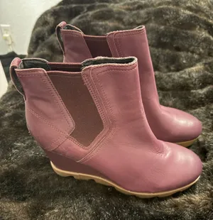 Sorel wedge boots purple 10.5 leather women’s Shoes thumbnail 1