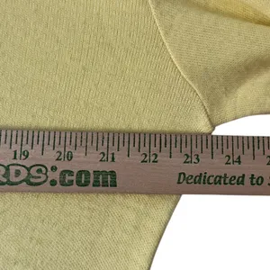 Vintage 100% Orlon Acrylic V Neck Sweater Binghamton‎ Knitting Yellow thumbnail 6