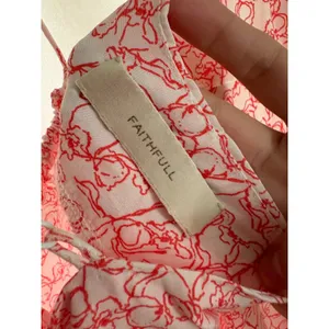 Faithfull The Brand NEW Menton Midi‎ Dress In Micro Calla Vermillion Size 6 thumbnail 6