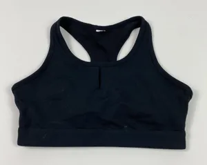 Fabletics Sports Bra Womens Small Black Racerback Hook Closure‎ Workout Gym Yoga thumbnail 1