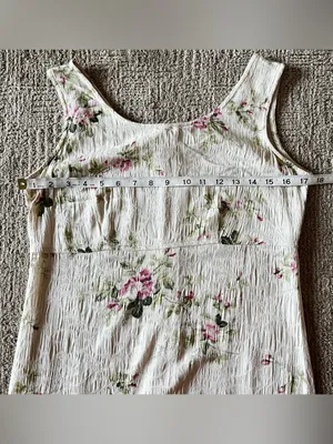 Dress Barn Vintage Sleeveless Cream Floral jacquard Midi Dress with Pink Roses thumbnail 7