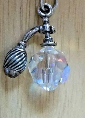 Silver and Crystal Charm Pendant thumbnail 1