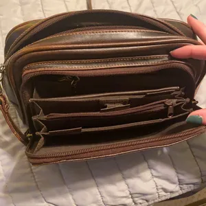 Small brown purse with built in organizer thumbnail 2