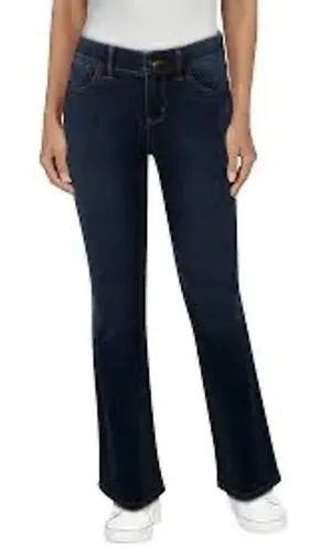 Natural Reflections Ab Slimmer Bootcut Jeans‎ Womens 10 Dark Wash New Stretch thumbnail 1