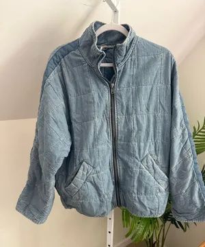Free People Dolman Quilted Jacket in Blue Size XS thumbnail 1