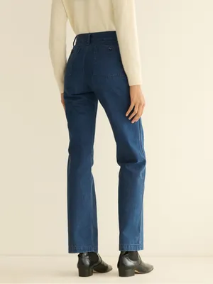 DÔEN Maritime Jean – NWT Blue Size 25 thumbnail 2