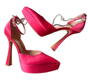 SAM EDELMAN Andie Platform‎ Crystal Heels Pink 9.5 thumbnail 1