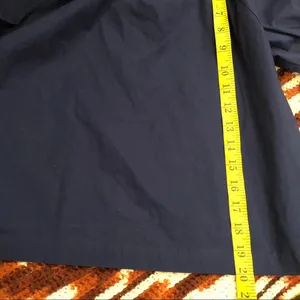 NEW Hill House The Kit Top Puff Sleeve Ruffle Navy Blue Boho Preppy Old Money XS New no tags Measurement in pics thumbnail 8