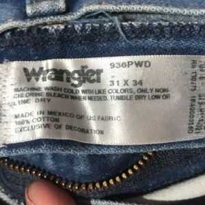 Wrangler blue cut off denim shorts thumbnail 4