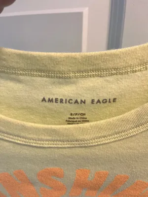 American Eagle Yellow Baby Tee thumbnail 4