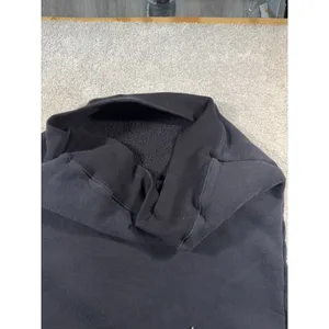 Good American "The Icon" Black Metallic Hoodie Heavy Cotton‎ Woman's 0/0 XS/S thumbnail 6