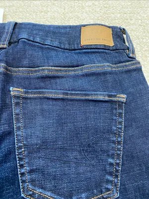 American Eagle Outfitters Dark Blue High-Rise Flare Jeans Size 4 thumbnail 15