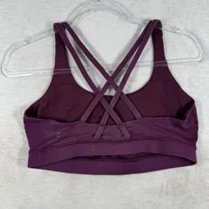Lululemon Energy Bra Strappy Back Sports Bra Purple Size 10 W5481S thumbnail 3
