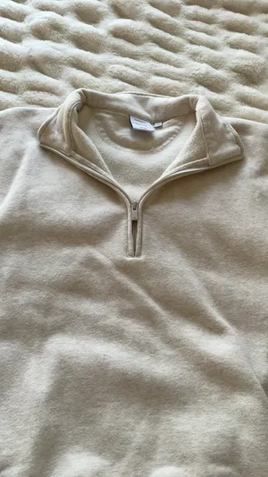 Aritzia cozy sweatfleece boyfriend 1/2 zip thumbnail 3