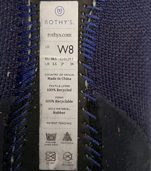 Rothy’s The Point Blue Washable Knit Ballet Flats thumbnail 8