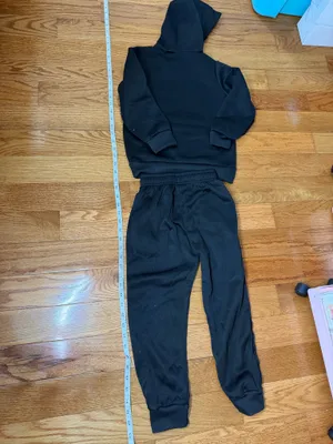 Boys Black Pants and Hoodie jacket thumbnail 6