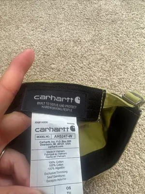 Carhartt One Size Fits Most Green Baseball Hat New With Tags thumbnail 4