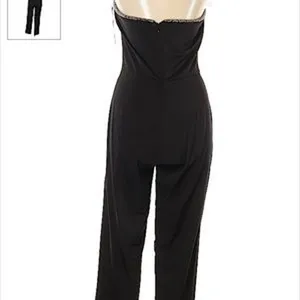 Revolve About Us Allison Beaded Strapless Jumpsuit NWT Medium *FLAW* thumbnail 5