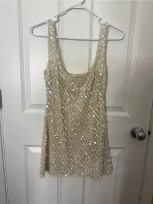 LoveShackFancy Ciris Shell Bead Mini Dress 0 thumbnail 2