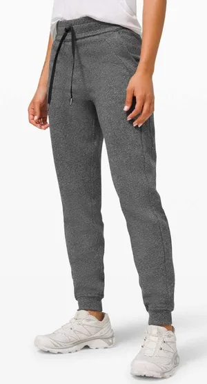 Lululemon Scuba Jogger Heathered Speckled Black Athleisure Size 8 thumbnail 1