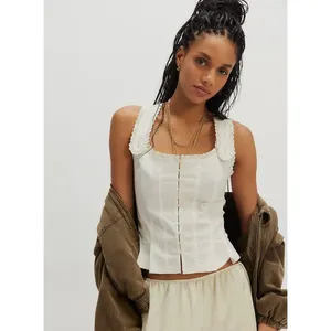 FREE PEOPLE Bridgette Corset Top in Clean Ivory Size Small NEW thumbnail 2