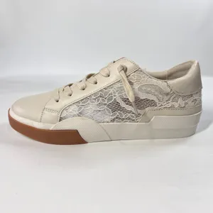 Dolce Vita Harryson Women's 9‎ Cream Lace Panel Sneakers Casual Shoes Gum Sole thumbnail 7