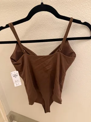 Abercrombie & Fitch Women's Bra-Free Hardware Cutout Bodysuit thumbnail 3