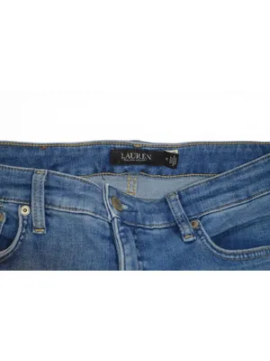 Lauren Ralph Lauren Jeans Women's 10 Medium Wash Straight Stretch Denim Pants thumbnail 3