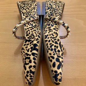 Crown & Ivy Pearl Strap Ballerina Flats - Cheetah size 8.5 thumbnail 5