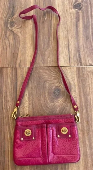 Vintage MARC JACOBS Small Pink Gold Crossbody small shoulder Bag Rare thumbnail 1
