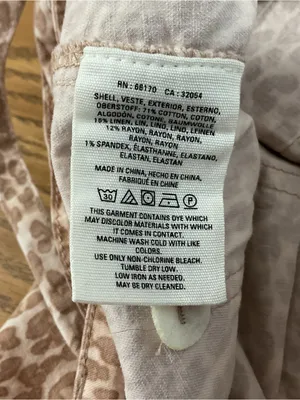 Anthropologie The Wanderer Leopard Pants Womens Size 25 thumbnail 5