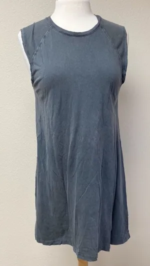 Urban Outfitters Charcoal Faded Sparkle Tank Mini Dress M thumbnail 1