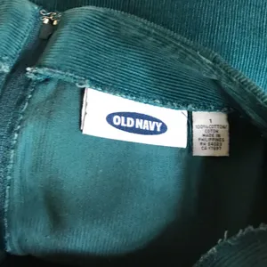 Old Navy Teal Blue Courdory Short Skirt Sz 1 thumbnail 5