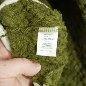 Simply Southern Women's Size Large Fleece Pullover Green Quilted Sherpa thumbnail 4