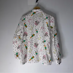 8 oak lane pajamas 2 Piece Shorts Long Sleeve Top‎ Campaign Print Cotton Medium thumbnail 3