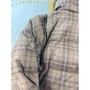 Columbia Womens Brown Plaid‎ Down Puffer Jacket Faux Fur Hood Size M thumbnail 11