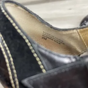 Michael Kors Astor Quarter Strap Heels Women's Black Silver Studs 9 thumbnail 6