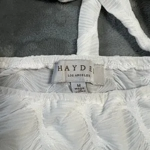 Hayden Puff Sleeve Baby Doll Dress Size M Square Neck Party Minimalist Date thumbnail 6