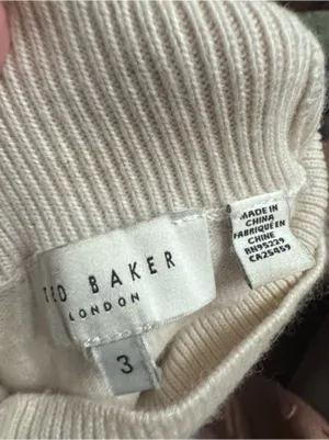 TED BAKER Malori Knit Turtleneck Cable-Accent Midi Dress thumbnail 8