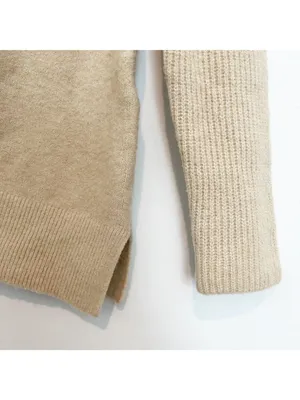 Banana Republic Sweater Size Small Merino Wool Rib Knit Mock Neck Corporate Chic thumbnail 5