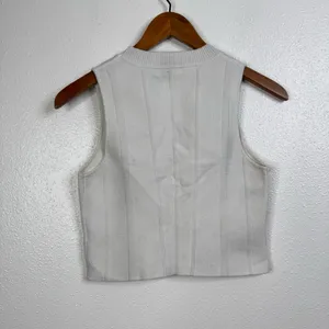 All:row White Cropped Tank Top‎ Size Large thumbnail 2